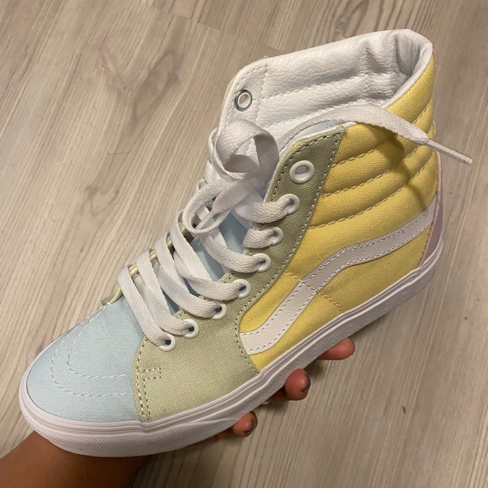 Vans  multicolored high top vans